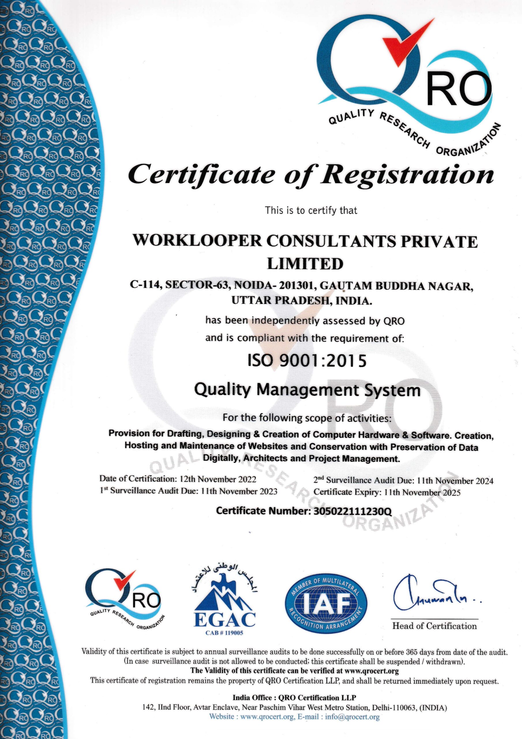 ISO CERTIFICATE